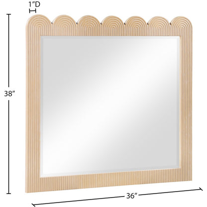 Scallop Natural Mirror