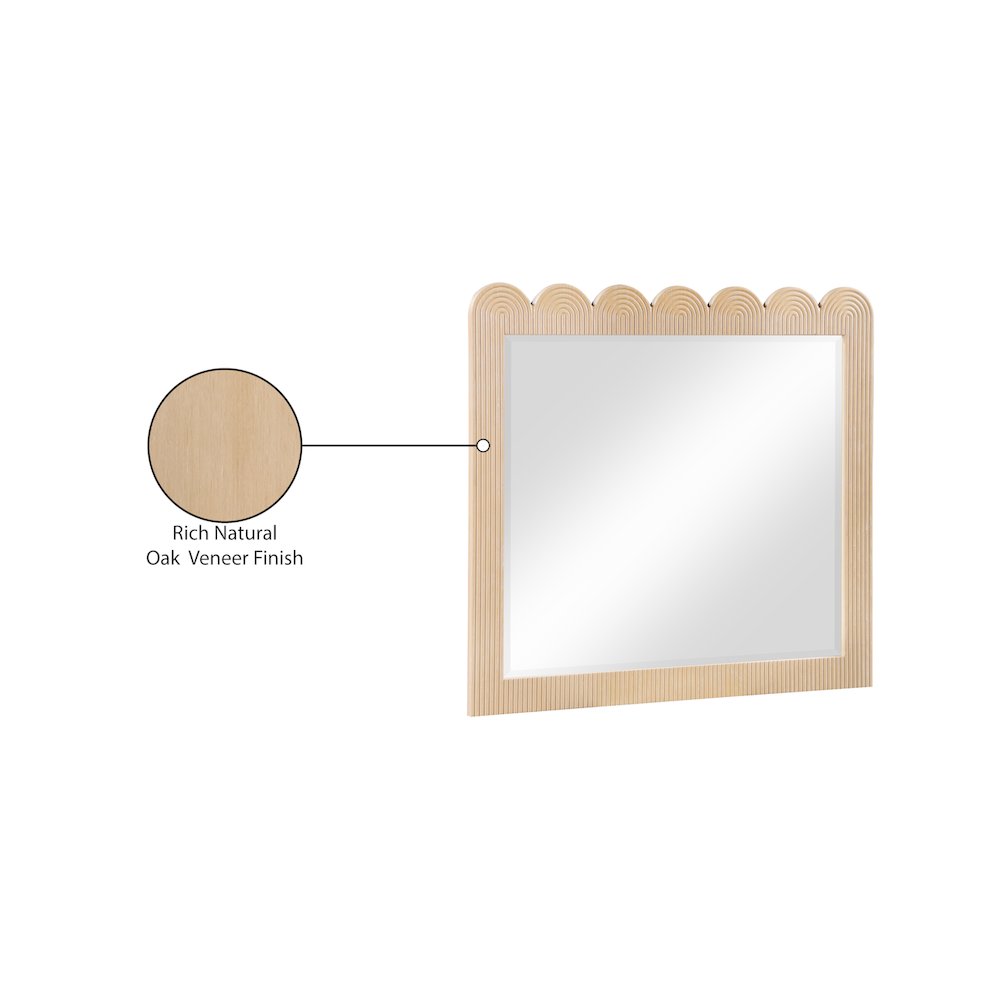 Scallop Natural Mirror
