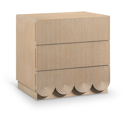 Scallop Natural Night Stand