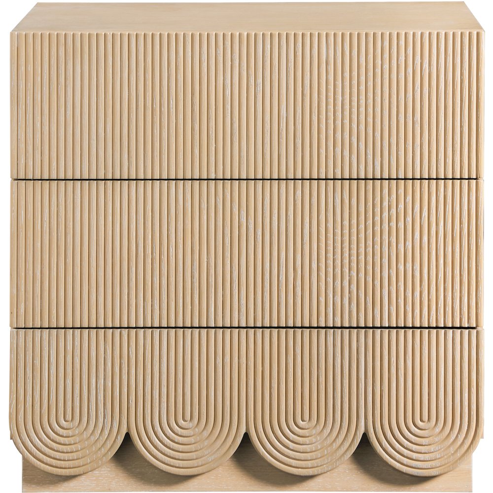 Scallop Natural Night Stand