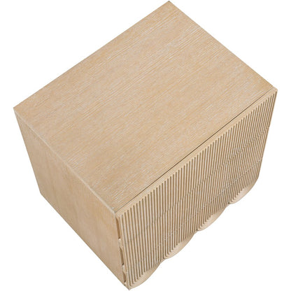 Scallop Natural Night Stand