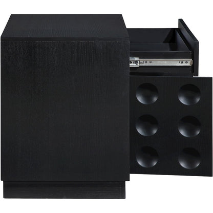 Compass Black Night Stand