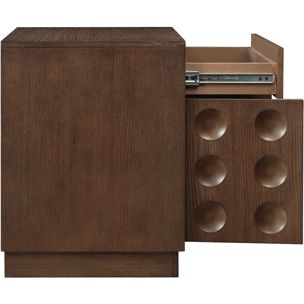 Compass Brown Night Stand