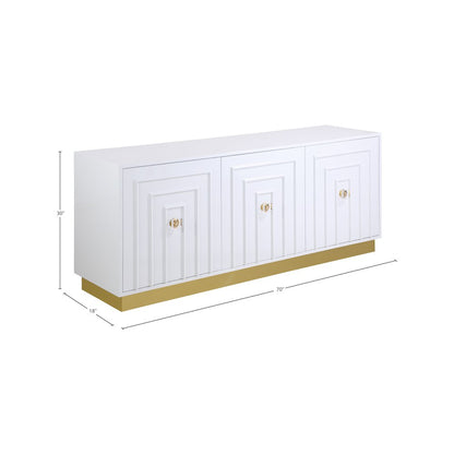 Cosmopolitan White Lacquer Sideboard/Buffet