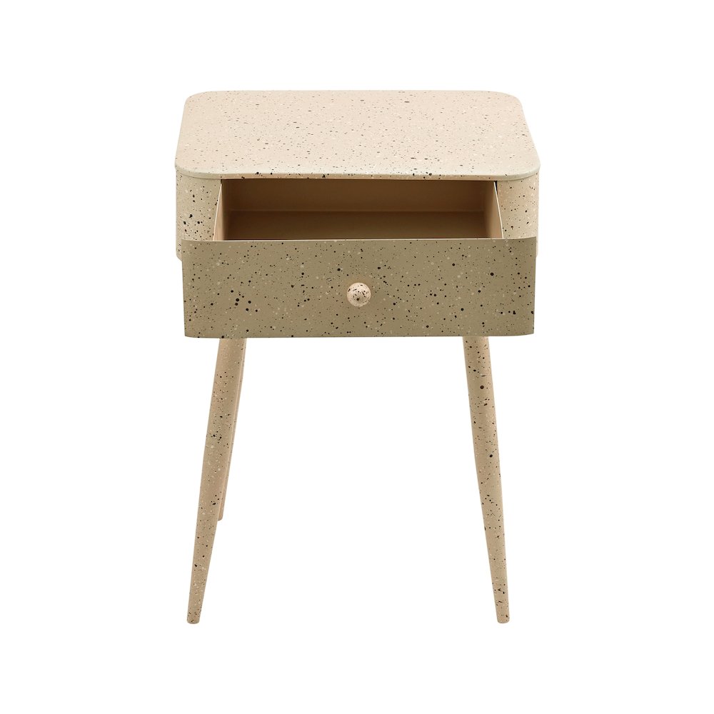 Rylan Beige Iron Night Stand