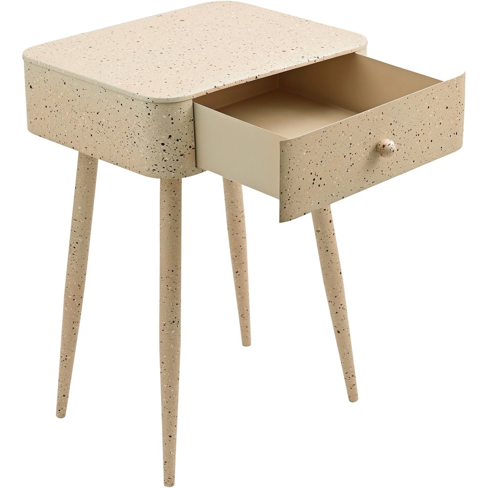 Rylan Beige Iron Night Stand
