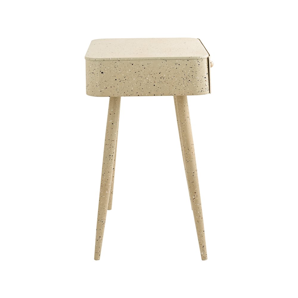 Rylan Beige Iron Night Stand
