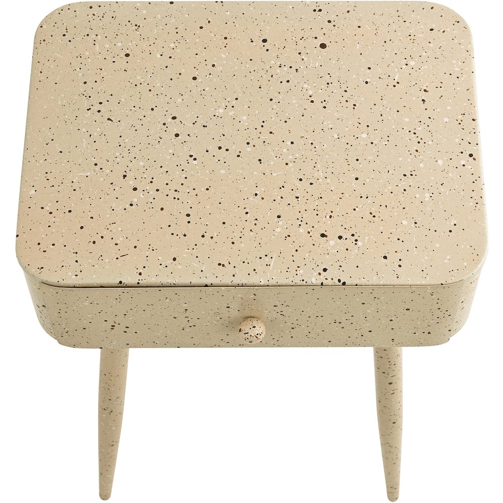 Rylan Beige Iron Night Stand