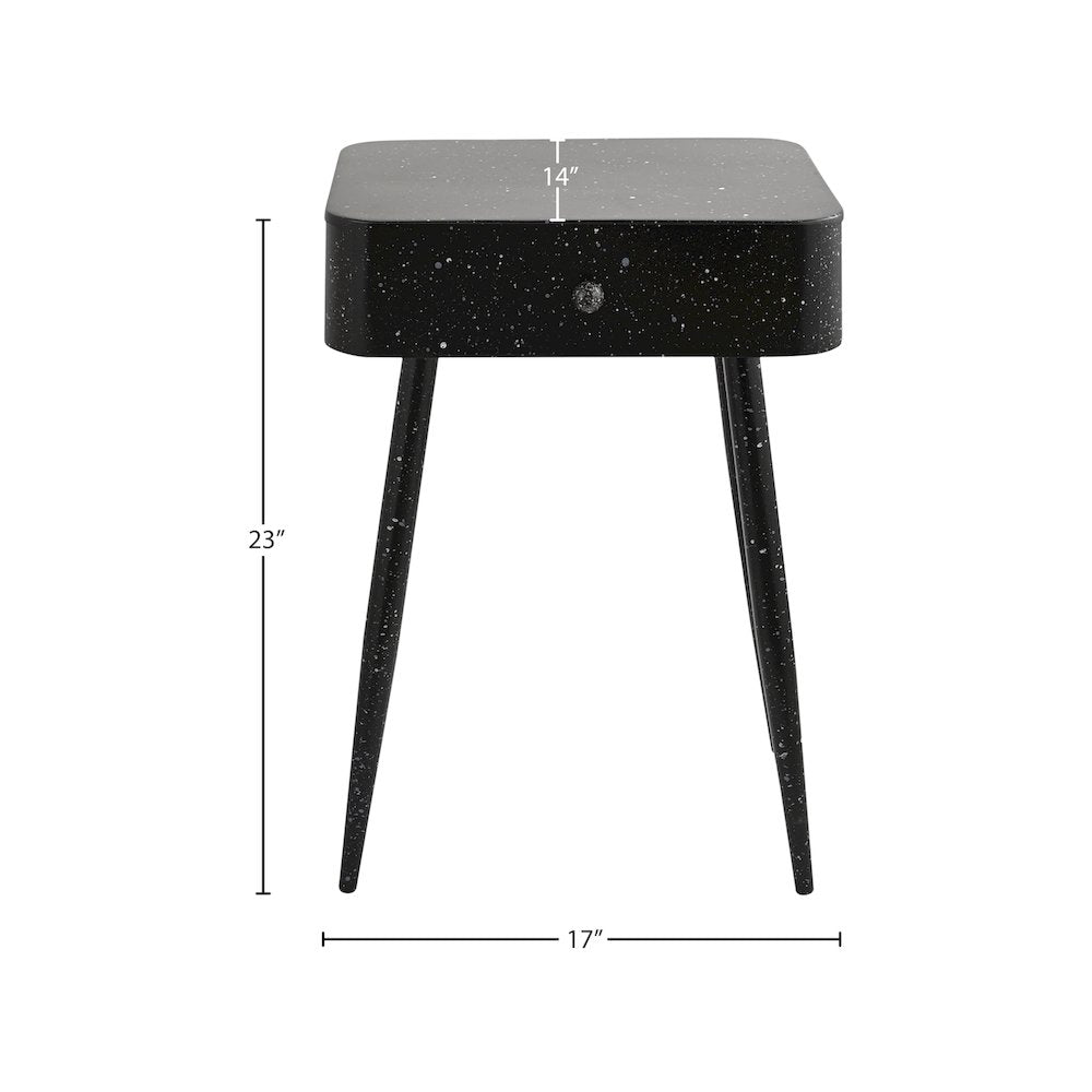 Rylan Black Iron Night Stand