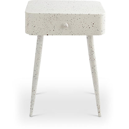 Rylan White Iron Night Stand