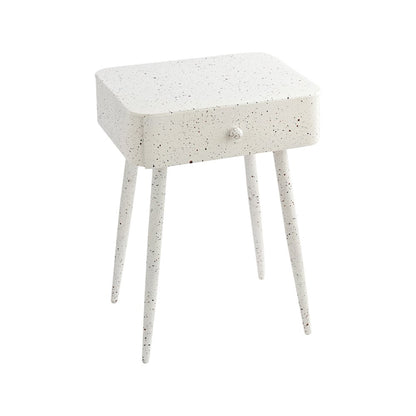 Rylan White Iron Night Stand