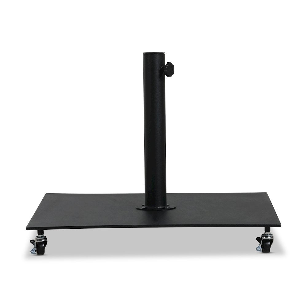 Belize Matte Black Steel Patio Umbrella Base
