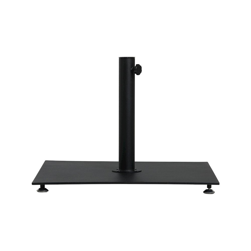 Belize Matte Black Steel Patio Umbrella Base