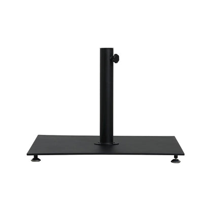 Belize Matte Black Steel Patio Umbrella Base