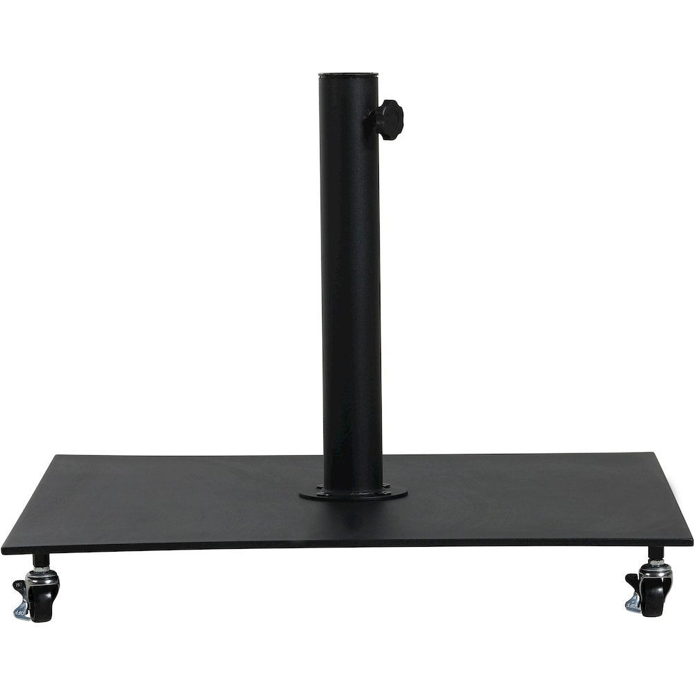 Belize Matte Black Steel Patio Umbrella Base