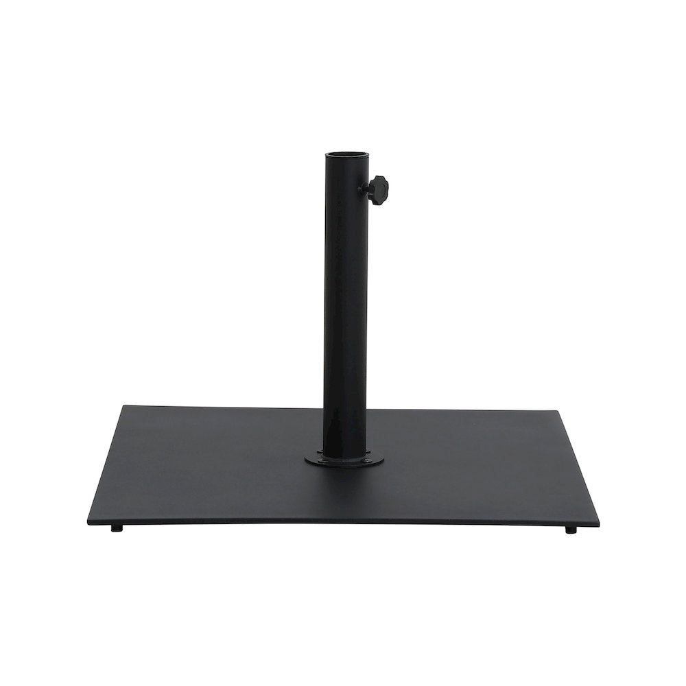 Belize Matte Black Steel Patio Umbrella Base