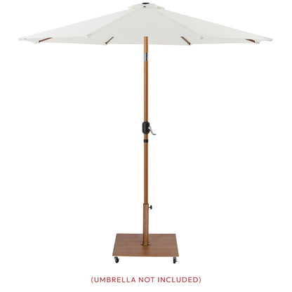 Belize Teak Steel Patio Umbrella Base