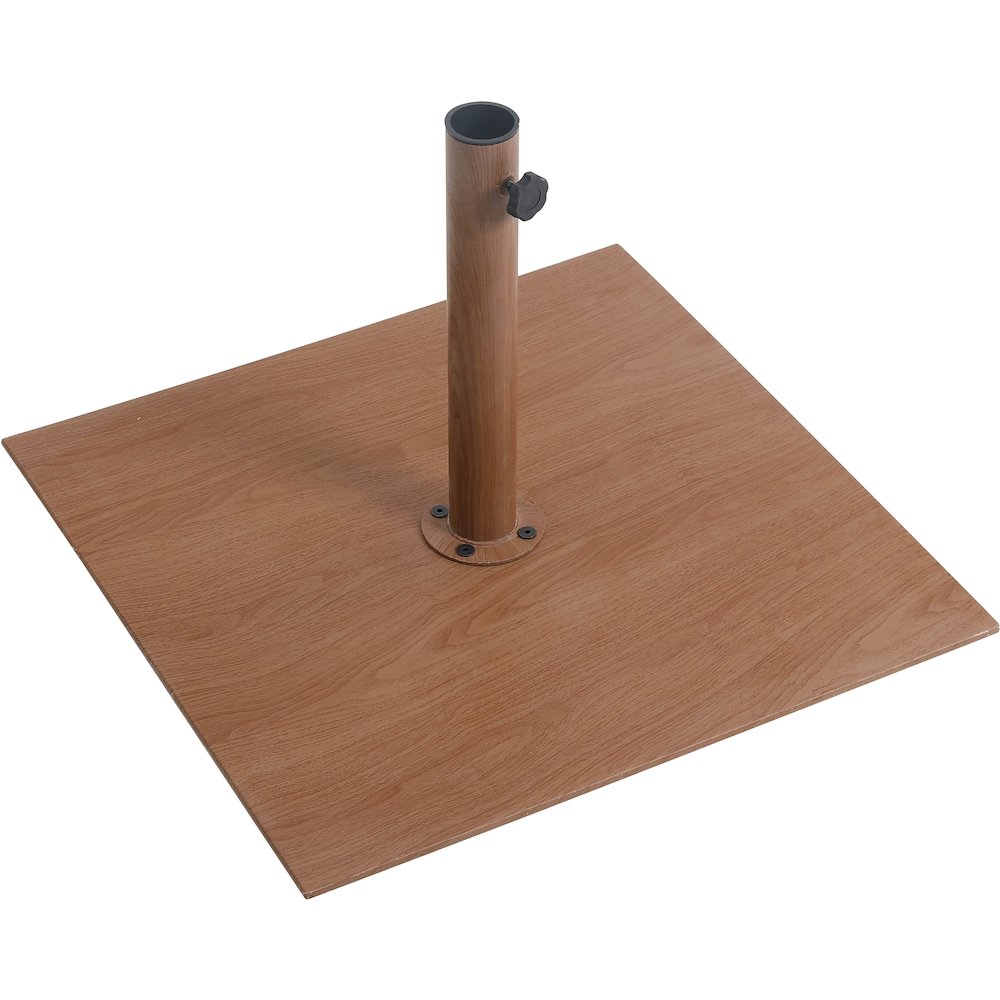 Belize Teak Steel Patio Umbrella Base