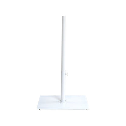 Belize Matte White Steel Patio Umbrella Base