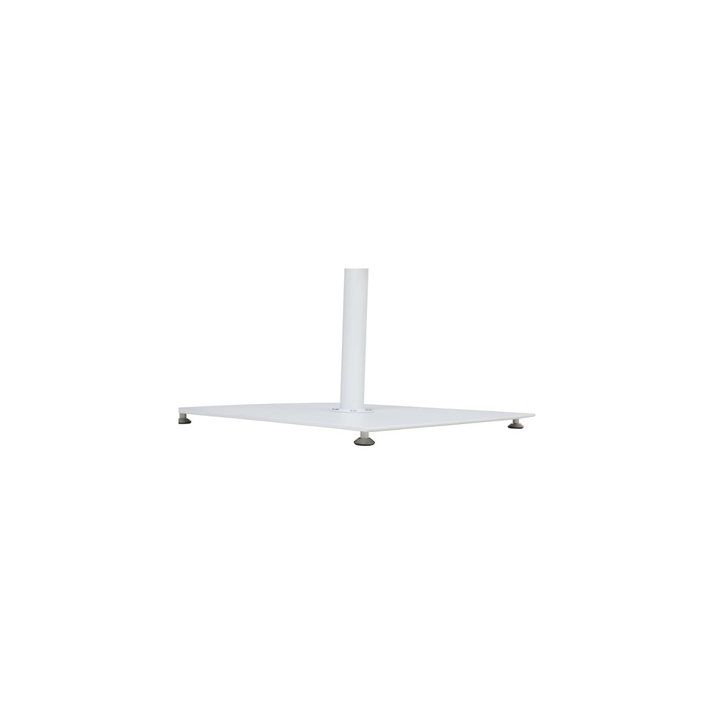 Belize Matte White Steel Patio Umbrella Base
