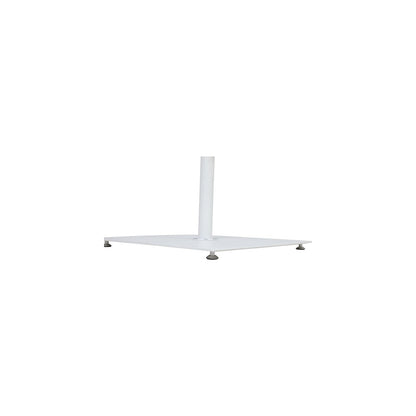 Belize Matte White Steel Patio Umbrella Base