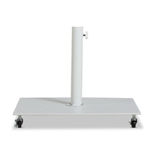 Belize Matte White Steel Patio Umbrella Base
