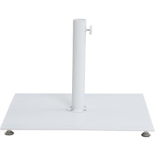 Belize Matte White Steel Patio Umbrella Base