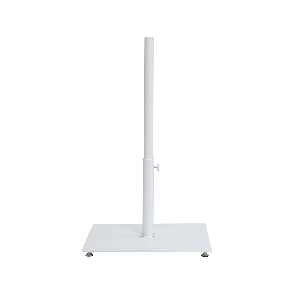 Belize Matte White Steel Patio Umbrella Base
