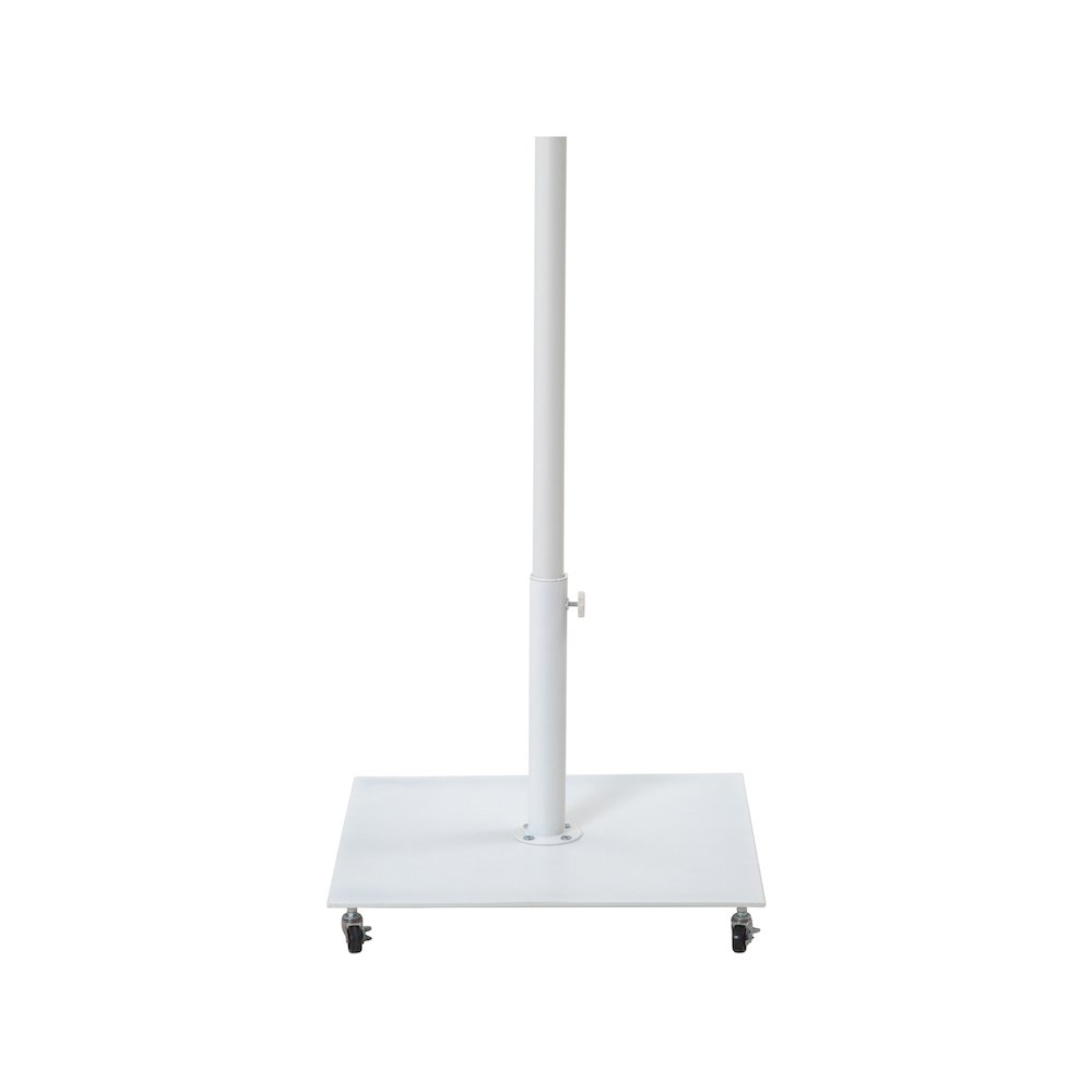 Belize Matte White Steel Patio Umbrella Base