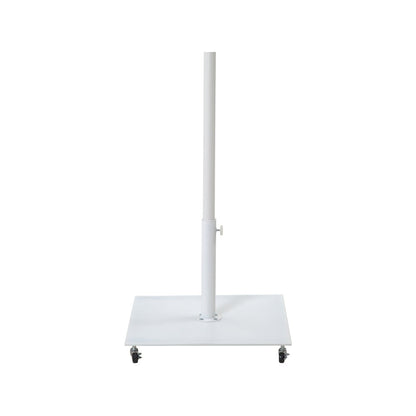 Belize Matte White Steel Patio Umbrella Base