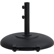 Cozumel Matte Black Steel Patio Umbrella Base