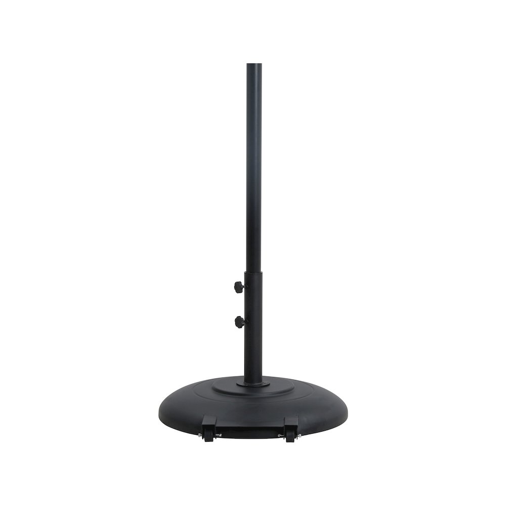 Cozumel Matte Black Steel Patio Umbrella Base