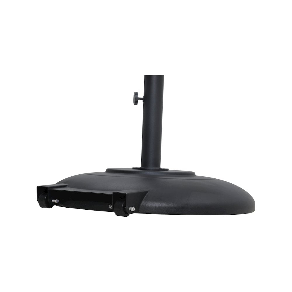 Cozumel Matte Black Steel Patio Umbrella Base