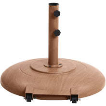Cozumel Teak Steel Patio Umbrella Base