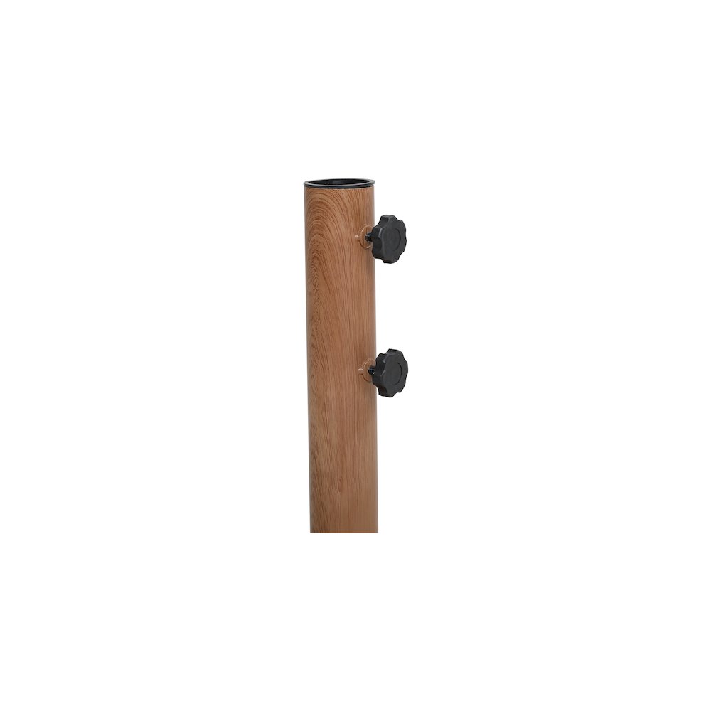 Cozumel Teak Steel Patio Umbrella Base