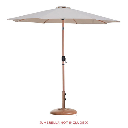 Cozumel Teak Steel Patio Umbrella Base