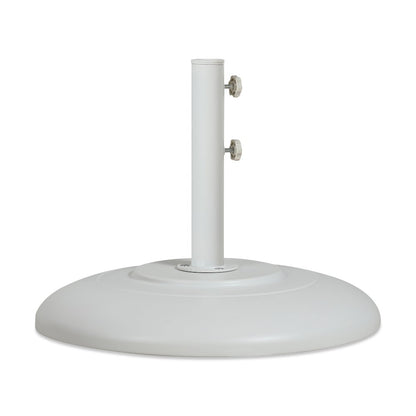 Cozumel Matte White Steel Patio Umbrella Base