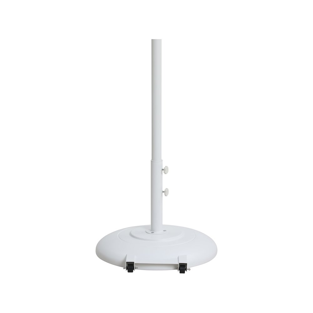 Cozumel Matte White Steel Patio Umbrella Base