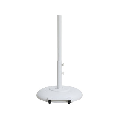Cozumel Matte White Steel Patio Umbrella Base