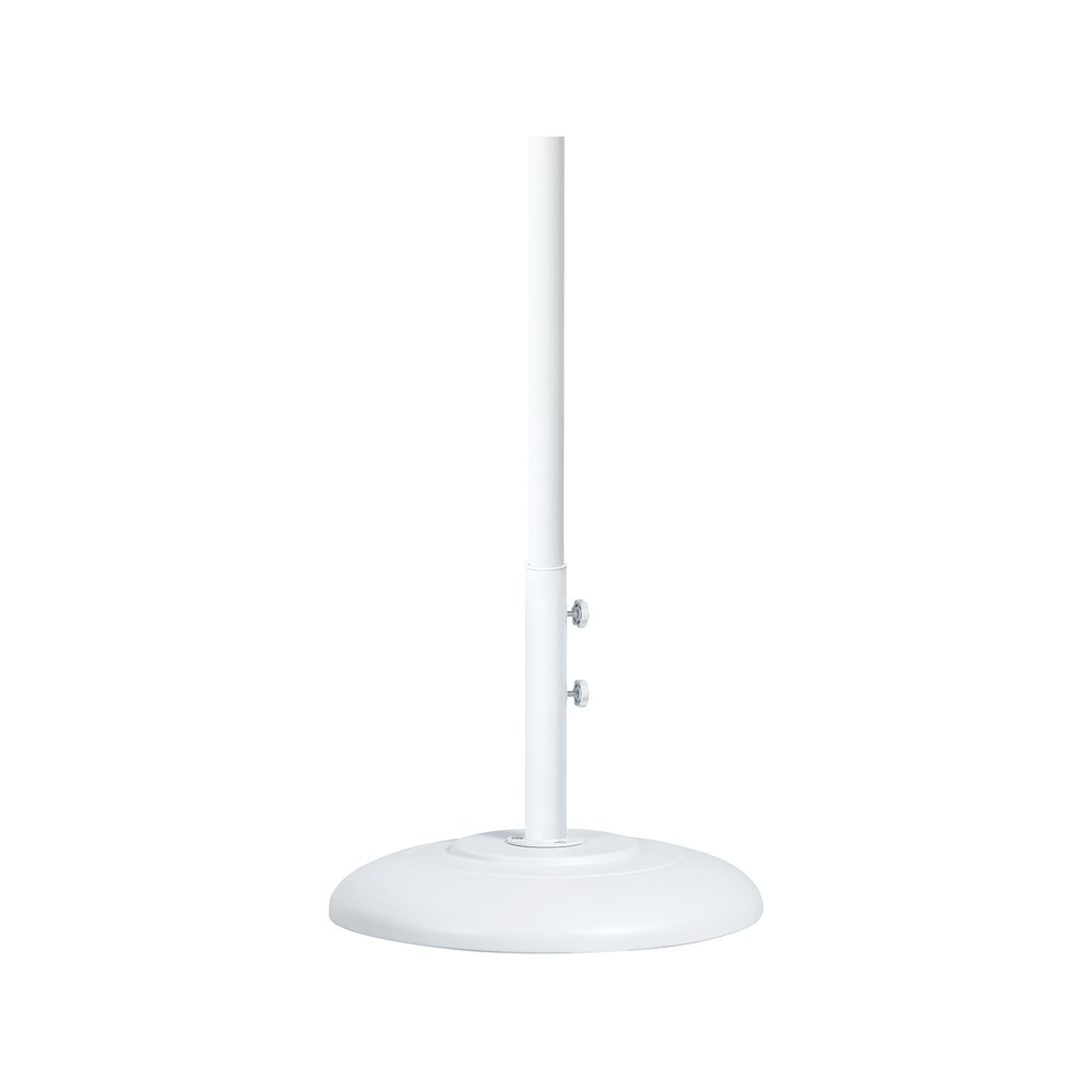 Cozumel Matte White Steel Patio Umbrella Base