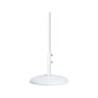 Cozumel Matte White Steel Patio Umbrella Base
