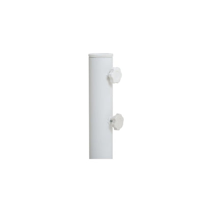 Cozumel Matte White Steel Patio Umbrella Base