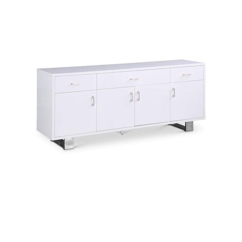 Excel White Lacquer Sideboard/Buffet