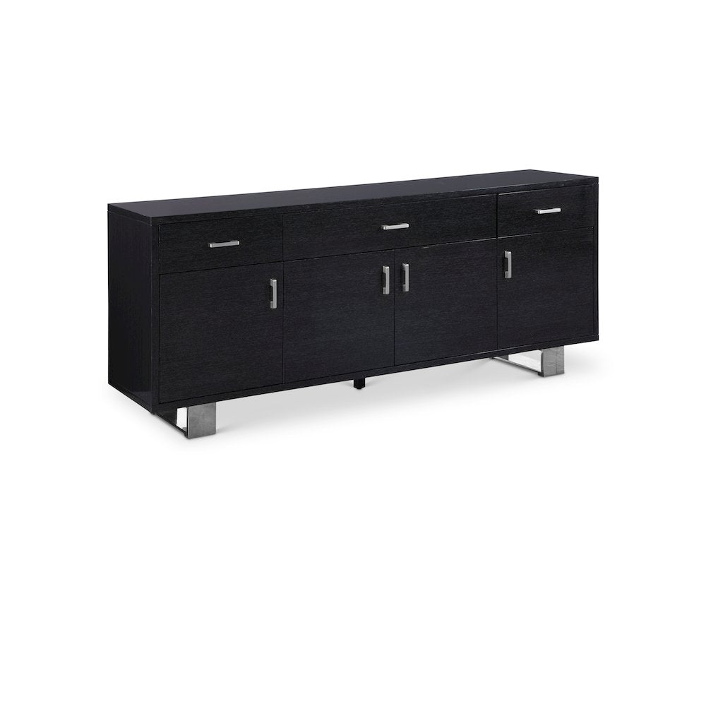 Excel Grey Oak Veneer Lacquer Sideboard/Buffet