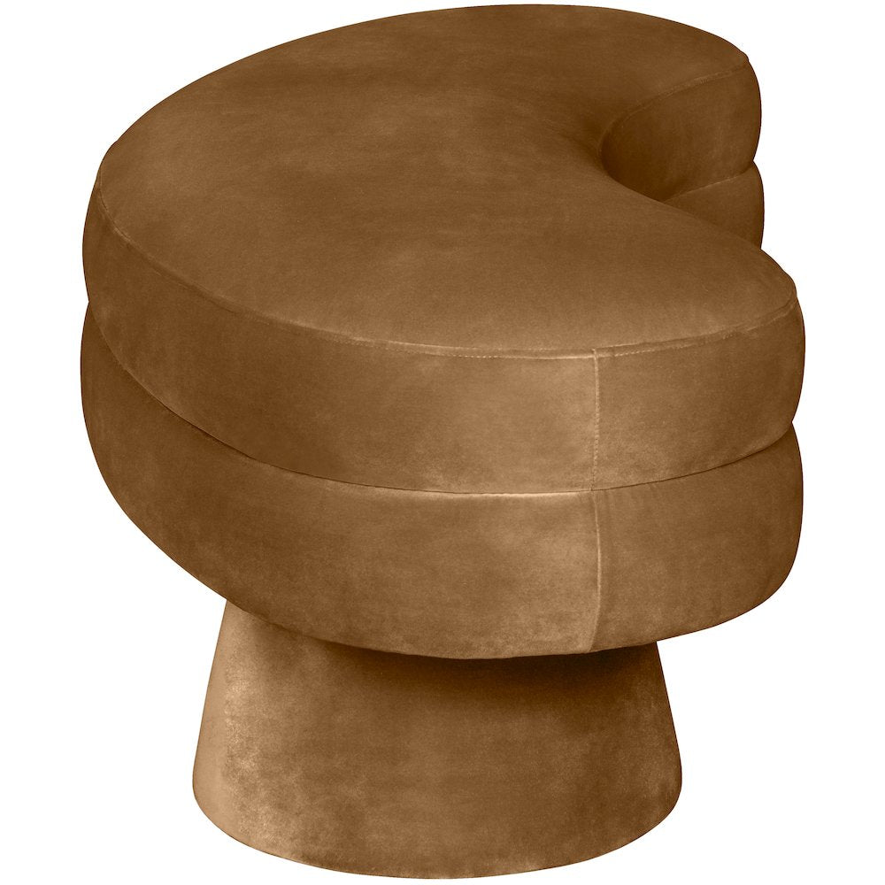 Zenna Saddle Velvet Upholstered Bench