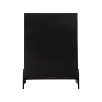 Kaya Black Vegan Leather Chest