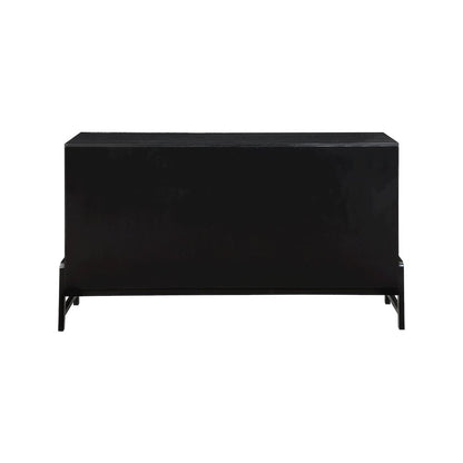 Kaya Black Vegan Leather Dresser
