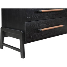 Kaya Black Vegan Leather Dresser