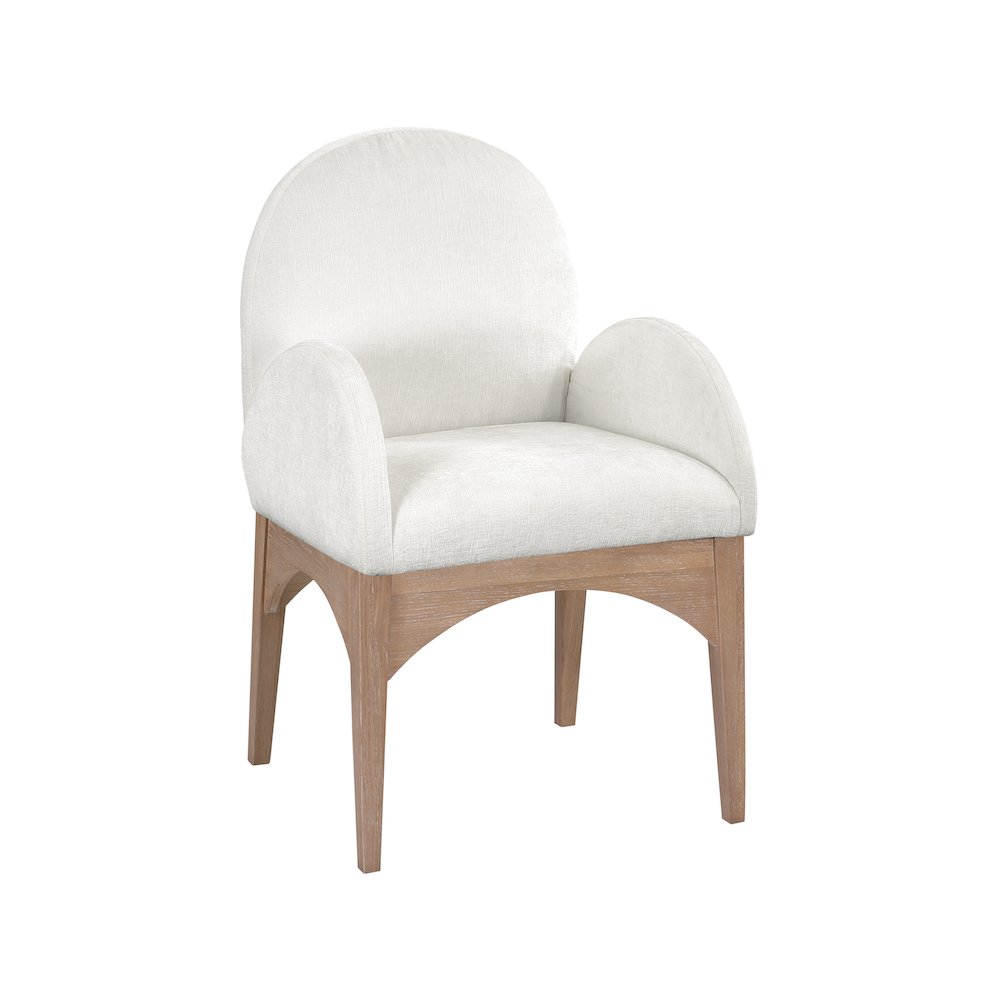 Waldorf Cream Chenille Fabric Dining Chair