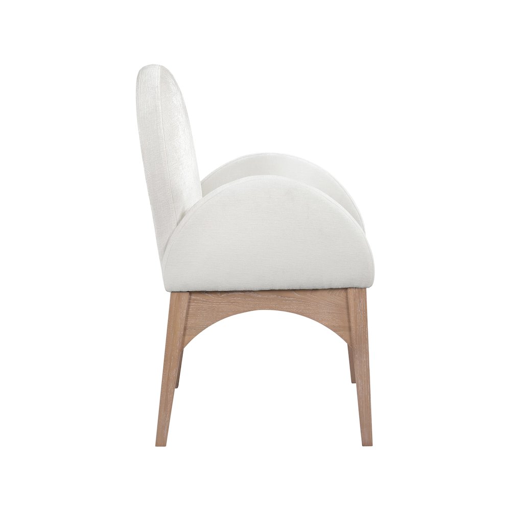 Waldorf Cream Chenille Fabric Dining Chair